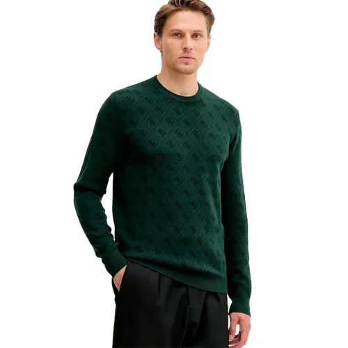 Pull Guess Humbert 4G Femme Vert - Guess - Modalova