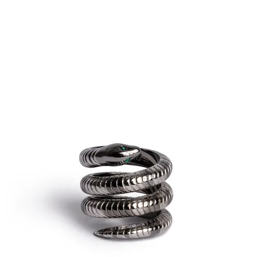 Bague Double Snake Shiny Silver - Taille 1 - Zadig & Voltaire - Modalova