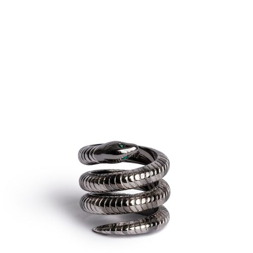 Bague Double Snake Shiny Silver - Taille 3 - Zadig & Voltaire - Modalova