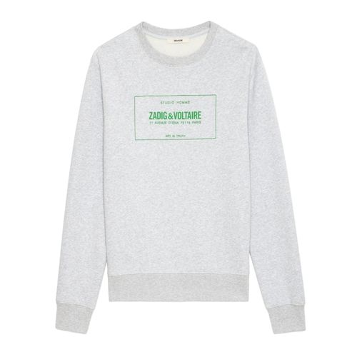 Sweatshirt Simba Blason Gris Chine - Taille M - Zadig & Voltaire - Modalova