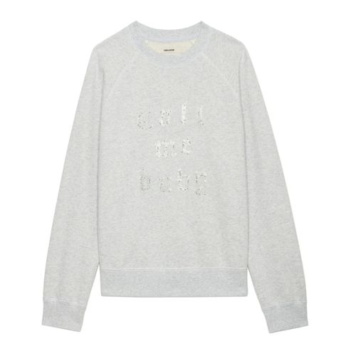 Sweatshirt Upper Gris Chine Clai - Taille S - Zadig & Voltaire - Modalova