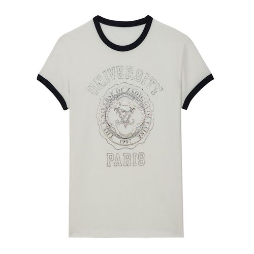 T-Shirt Walk University Strass - Taille Xs - Zadig & Voltaire - Modalova