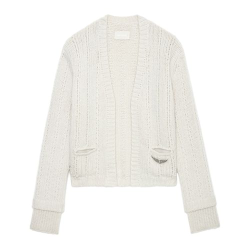 Cardigan Travy 100% Laine Merinos Flake - Taille XS - Zadig & Voltaire - Modalova