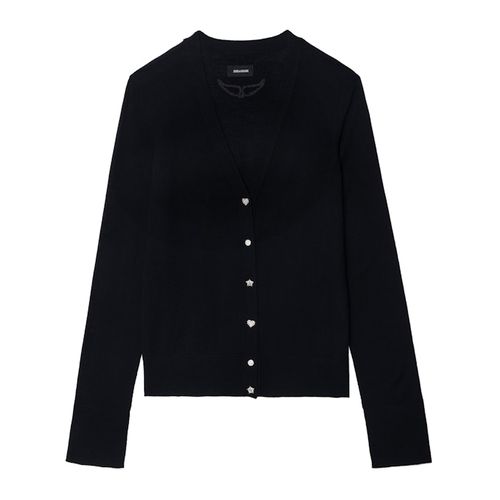 Cardigan Jemma 100% Laine Mérinos Black - Taille S - Zadig & Voltaire - Modalova