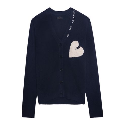 Cardigan Travia 100% Cachemire Encre - Taille L - Zadig&Voltaire - Modalova