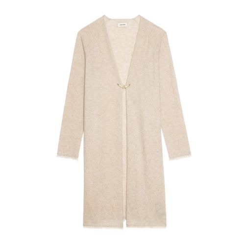 Cardigan Daffyz 100% Cachemire Cream - Taille S - Zadig&Voltaire - Modalova