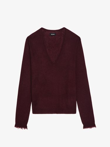 Pull Rivy 100% Cachemire Burgundy - Taille XS - Zadig & Voltaire - Modalova