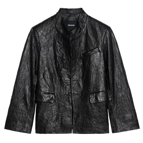 Blazer Veryn Cuir Froissé Black - Taille 36 - Zadig&Voltaire - Modalova