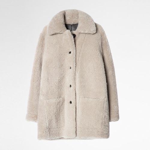 Manteau Magdas Shearling Naturel - Taille S - Zadig & Voltaire - Modalova