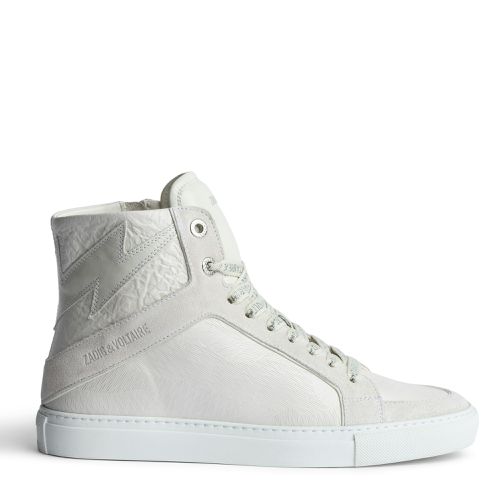 Sneakers Montantes Cuir Zv1747 High Flash Blanc - Taille 41 - Zadig & Voltaire (FR) - Modalova