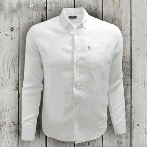 Chemise ml blanche en lin - BLACKS LEGEND - Modalova