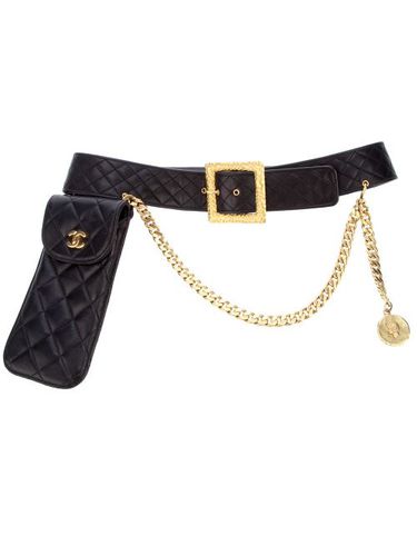 Ceinture et pochette en cuir - CHANEL Pre-Owned - Modalova