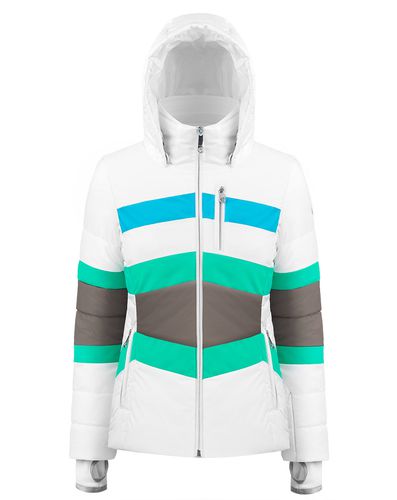 Veste de ski blanc/bleu/vert/gris - Poivre Blanc - Modalova