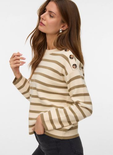 Vêtements VMSABA LS O-NECK BUTTON PULLOVER GA NOOS - Vero Moda - Modalova
