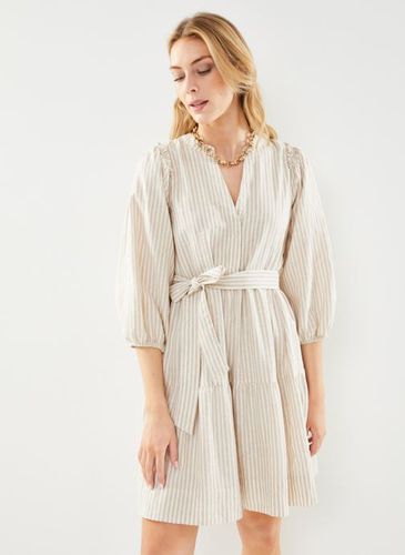 Vêtements Slfhillie 3/4 Striped Short Linen Dressb pour Accessoires - Selected Femme - Modalova