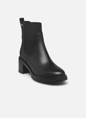 Bottines et boots FLAG MID HEEL LEATHER CHELSEA pour - Tommy Hilfiger - Modalova