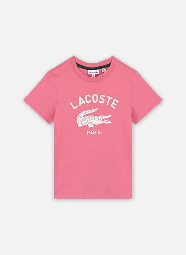 Tee shirt lacoste rose homme online