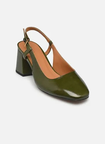 Escarpins Slingback n°617 - Cuir vernis - Kaki - Rivecour - Modalova