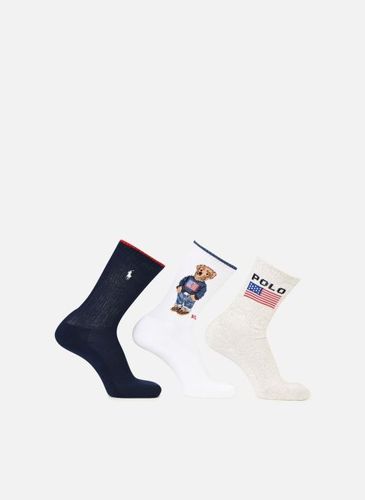 Chaussettes et collants Cr Flg Br 3-Crew Sock-3 Pack pour Accessoires - Polo Ralph Lauren - Modalova