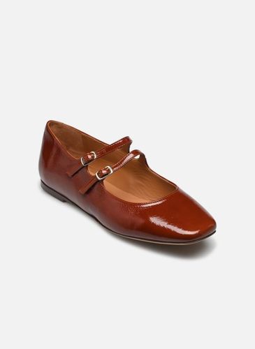 Ballerines Babies n°128 - Cuir vernis - Cognac - Rivecour - Modalova