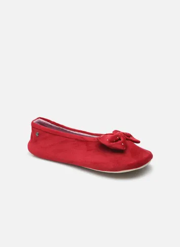 Chaussons Ballerine Velours – Grand Nœud W pour - Isotoner - Modalova