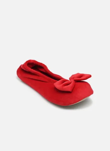 Chaussons Ballerine Velours – Grand Nœud W pour - Isotoner - Modalova