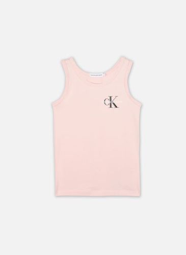 T-shirt Small Monogram Sleeveless Top par - Calvin Klein - Modalova