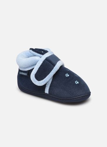 Chaussons Bottillon Velcro Garçon Polyvelours pour Enfant - Isotoner - Modalova