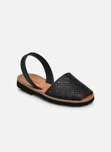 Sandales et nu-pieds Avarca Cuir Perforé Fleur Azul pour Enfant - Minorquines - Modalova