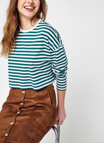 Vêtements Nmfrida Stripe L/S O-Neck Semi Crop Top pour Accessoires - Noisy May - Modalova