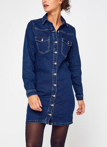 Vêtements Pcperry L/S Denim Dress-Vi/Noos Bc pour Accessoires - Pieces - Modalova