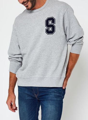 Vêtements Slhoversizepiagi Print Crew Neck Sweat W pour Accessoires - Selected Homme - Modalova