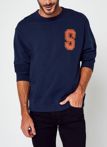 Vêtements Slhoversizepiagi Print Crew Neck Sweat W pour Accessoires - Selected Homme - Modalova