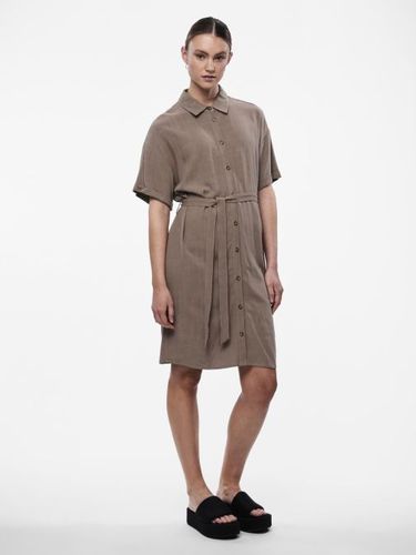 Vêtements PCVINSTY SS LINEN SHIRT DRESS NOOS pour Accessoires - Pieces - Modalova