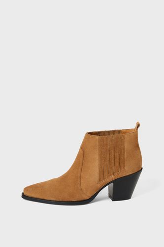 Boots à talon en cuir velours - JESSE - Gerard Darel - Modalova