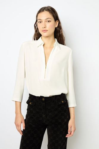 Blouse fluide zippée - BRANDA - GD - Modalova