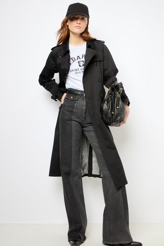 Trench long noir - SERGE - Noir - GD - Modalova