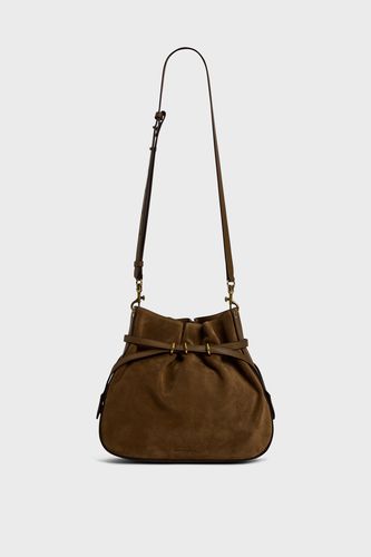 Sac seau en cuir velours - ROMY - GD - Modalova