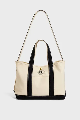 Cabas en toile - LEON - Ecru/noir - Gerard Darel - Modalova