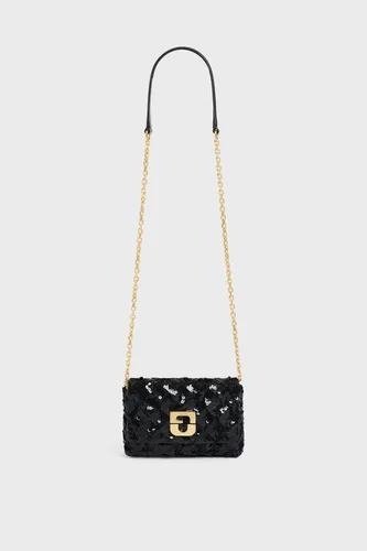 Mini sac porté travers en sequin - LE MINI FANNY - Gerard Darel - Modalova