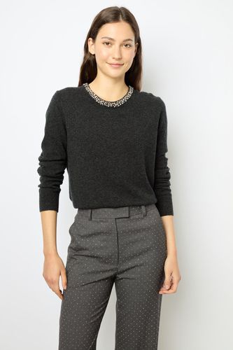 Pull en laine col bijoux - JOCELYNE - GD - Modalova