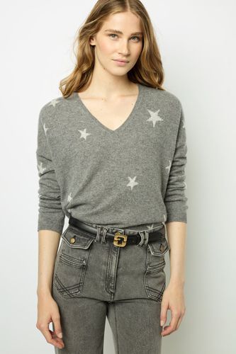 Pull V à étoiles en cachemire - JODELLE - GD - Modalova