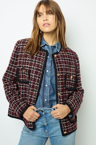 Veste en tweed rouge et galon - MAIWENN - GD - Modalova