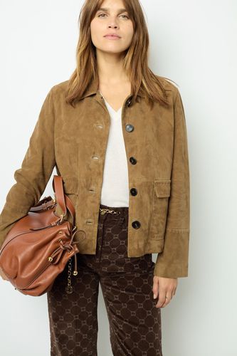 Veste en cuir velours - BADYA - GD - Modalova