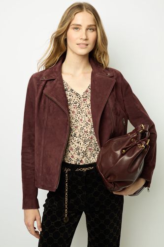 Blouson en cuir velours - BERNARDE - GD - Modalova