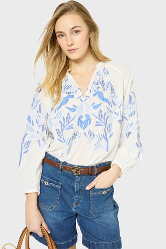 Blouse patchwork en voile de coton - UTESA - GD - Modalova