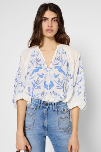 Blouse patchwork en voile de coton - UTESA - Gerard Darel - Modalova
