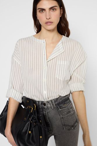 Chemise sans col à rayures - UTHINA - Gerard Darel - Modalova