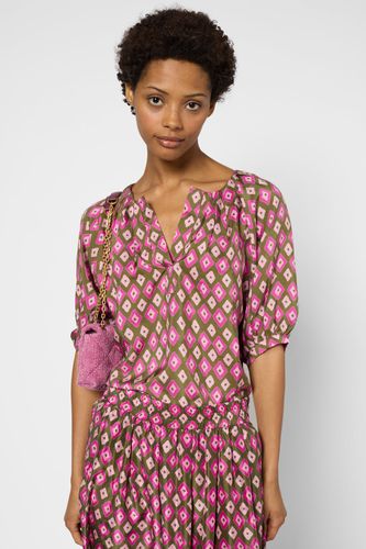 Blouse fluide à rayures - UNYKA - Nude - Gerard Darel - Modalova