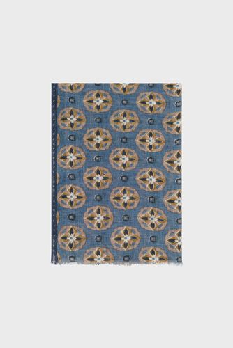 Foulard imprimé rosaces en lin - OUMA - Gerard Darel - Modalova
